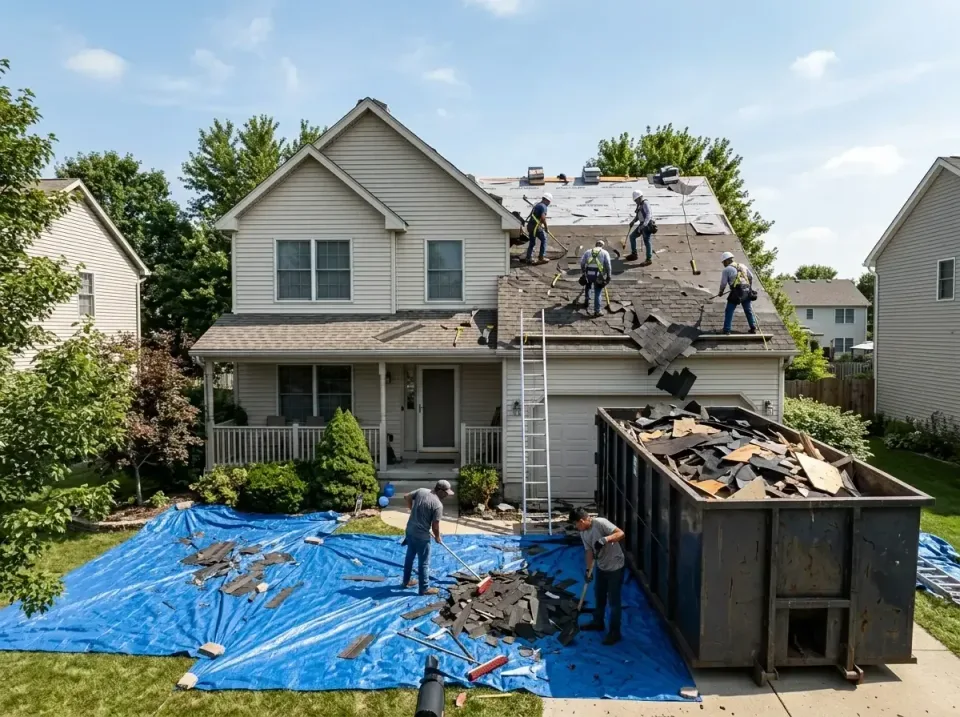 roof-replacement-debris-remova-004 — frequently asked questions, Cheapest Dumpster Rentals in Santa Rita Ranch, TX